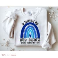 We Wear Blue For Autism Awareness, Accept Understand Love Sweatshirt thumb 2