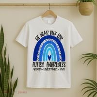 We Wear Blue For Autism Awareness, Accept Understand Love T-Shirt thumb 2