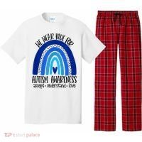 We Wear Blue For Autism Awareness, Accept Understand Love Pajama Set thumb 0