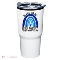 We Wear Blue For Autism Awareness, Accept Understand Love Tumbler thumb 0