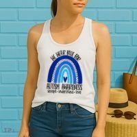 We Wear Blue For Autism Awareness, Accept Understand Love Women's Tank Top thumb 2