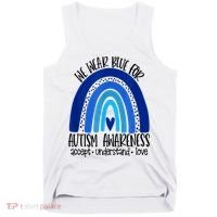 We Wear Blue For Autism Awareness, Accept Understand Love Tank Top thumb 0