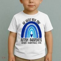 We Wear Blue For Autism Awareness, Accept Understand Love Toddler T-Shirt thumb 2