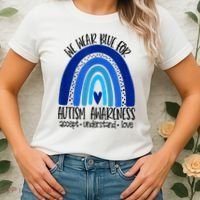 We Wear Blue For Autism Awareness, Accept Understand Love Women's T-Shirt thumb 2
