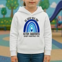 We Wear Blue For Autism Awareness, Accept Understand Love Kids Hoodie thumb 3