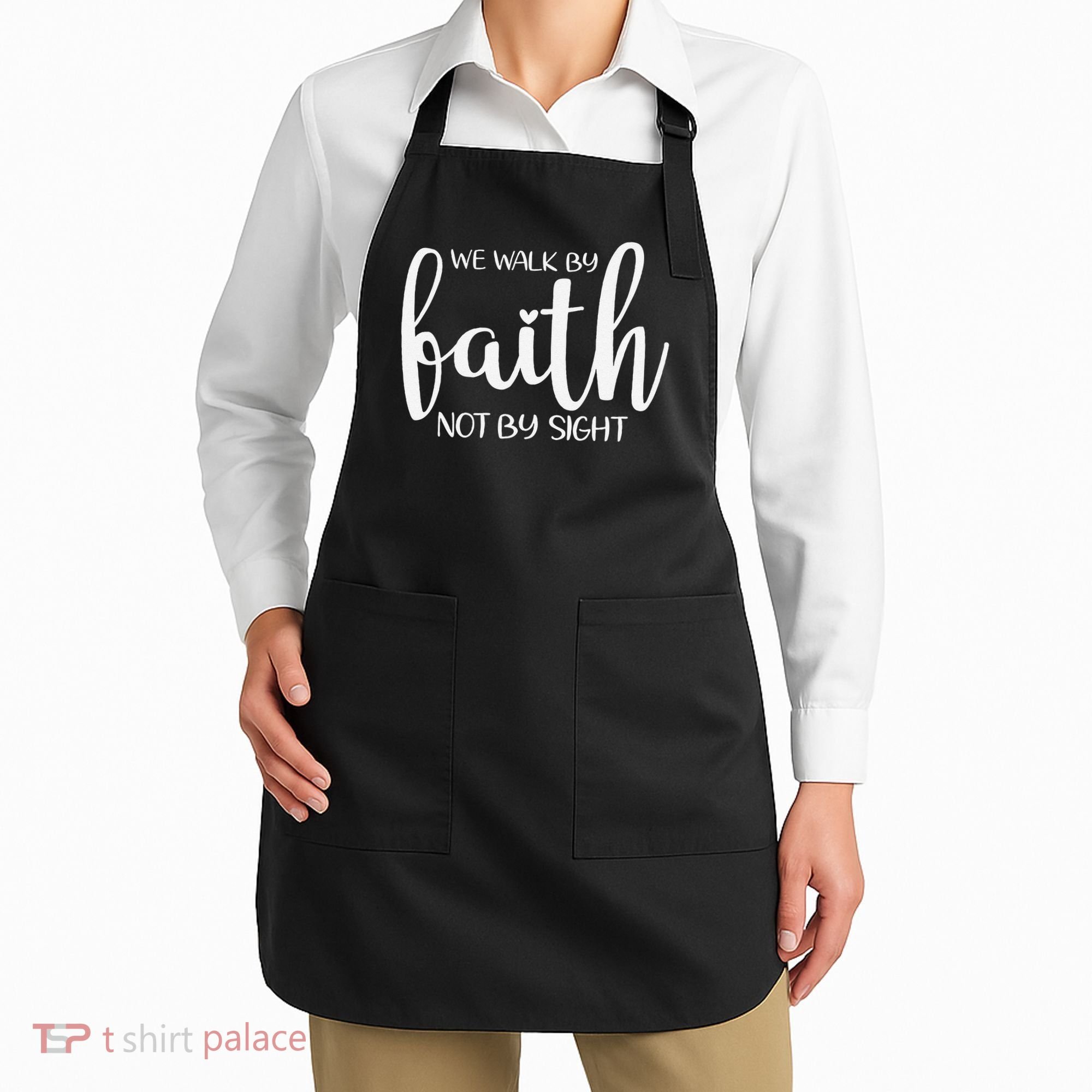 We Walk By Faith Not By Sight God Faith Jesus 1 Apron