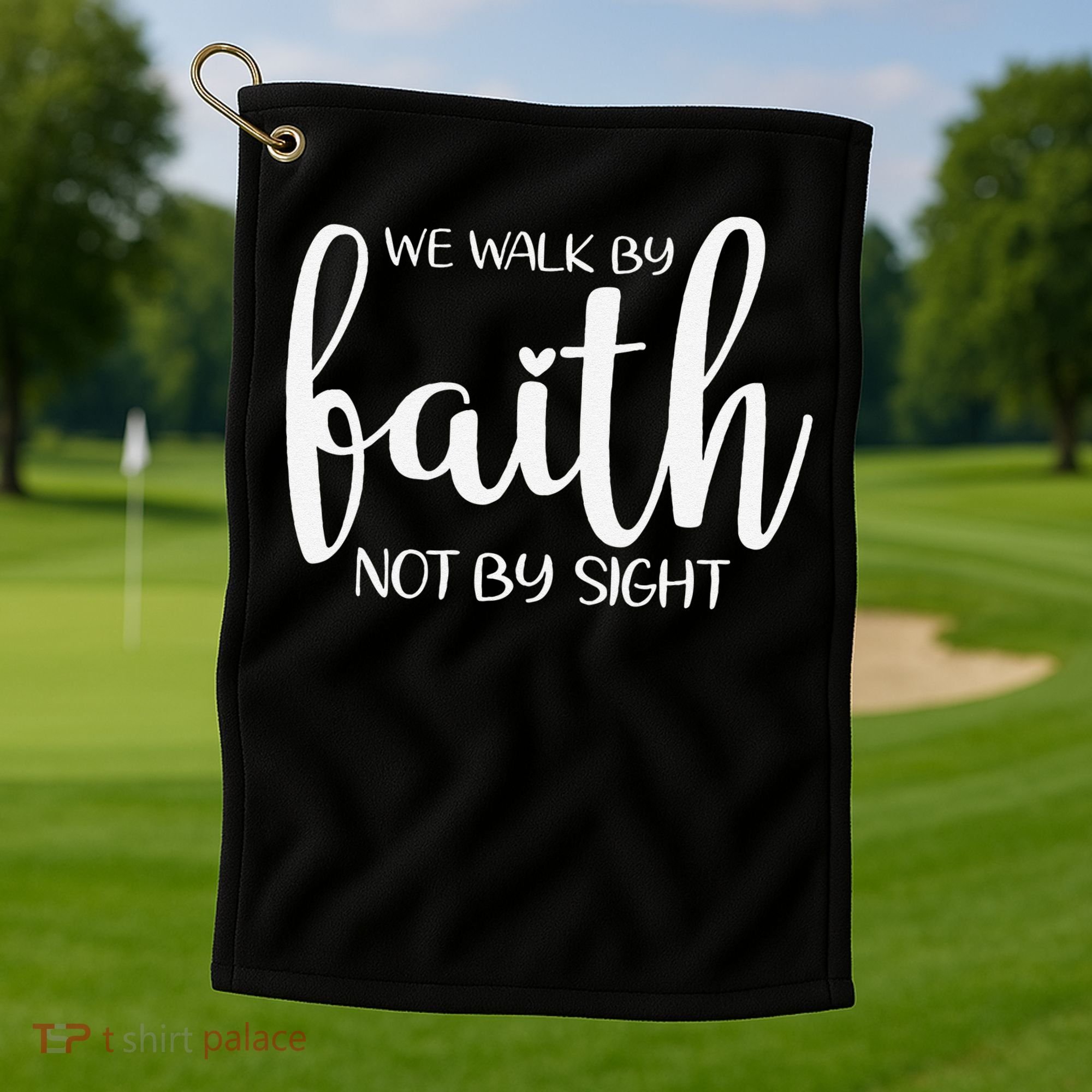 We Walk By Faith Not By Sight God Faith Jesus 1 Golf Towel