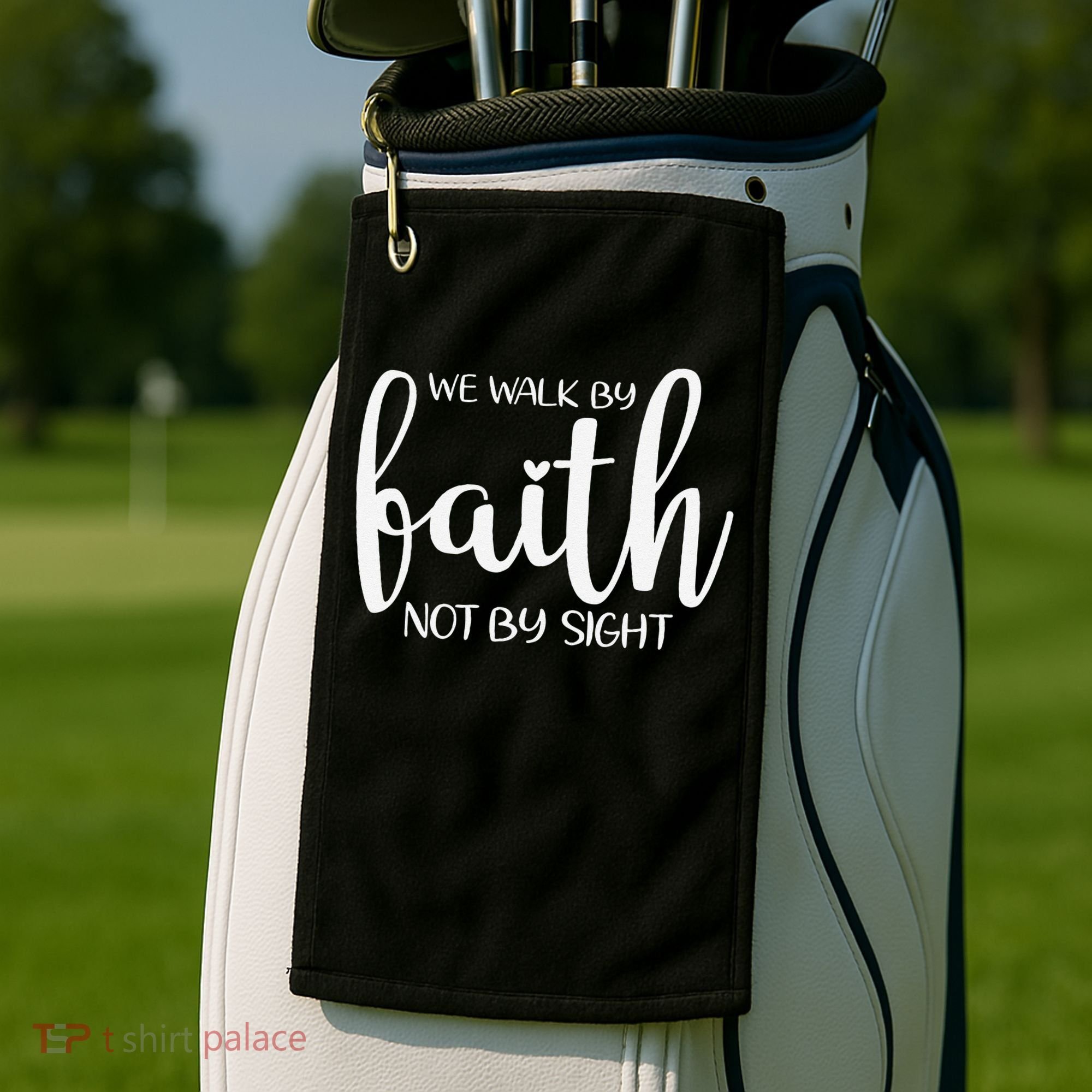 We Walk By Faith Not By Sight God Faith Jesus 1 Golf Towel