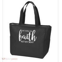 We Walk By Faith Not By Sight God Faith Jesus 1 Tote Bag thumb 3