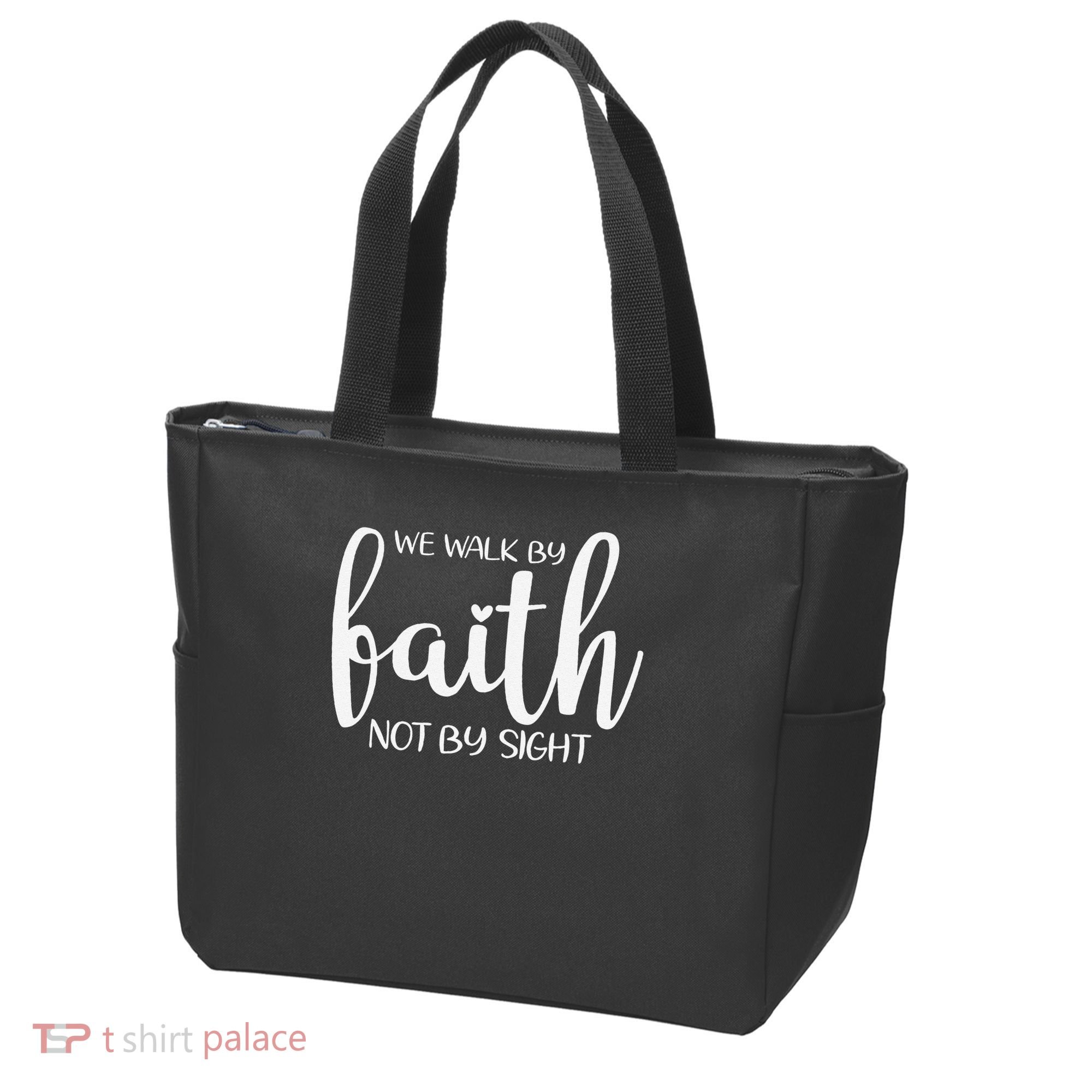 We Walk By Faith Not By Sight God Faith Jesus 1 Tote Bag