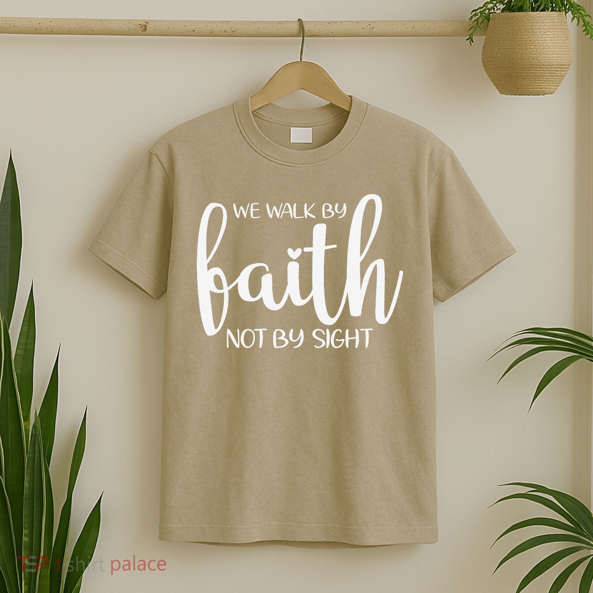 We Walk By Faith Not By Sight God Faith Jesus 1 T-Shirt