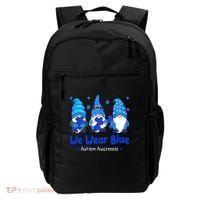 We Wear Blue Autism Awareness Gnome Backpack thumb 0