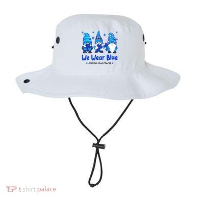 We Wear Blue Autism Awareness Gnome Bucket Hat
