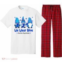 We Wear Blue Autism Awareness Gnome Pajama Set thumb 0