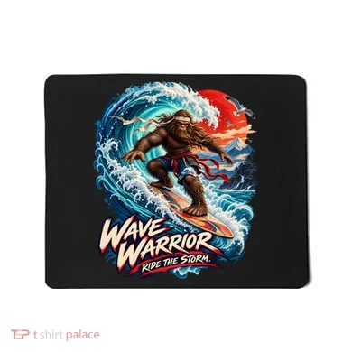 WAVE WARRIOR – Bigfoot Samurai Surfing Mousepad