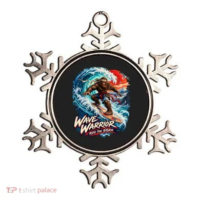 WAVE WARRIOR – Bigfoot Samurai Surfing Ornament
