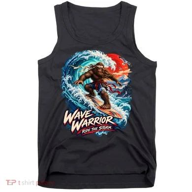 WAVE WARRIOR – Bigfoot Samurai Surfing Tank Top