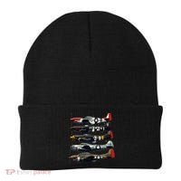 Ww2 Warplanes B 17 P51 Mustang F4u Corsair P40 Warhawk Beanie thumb 0