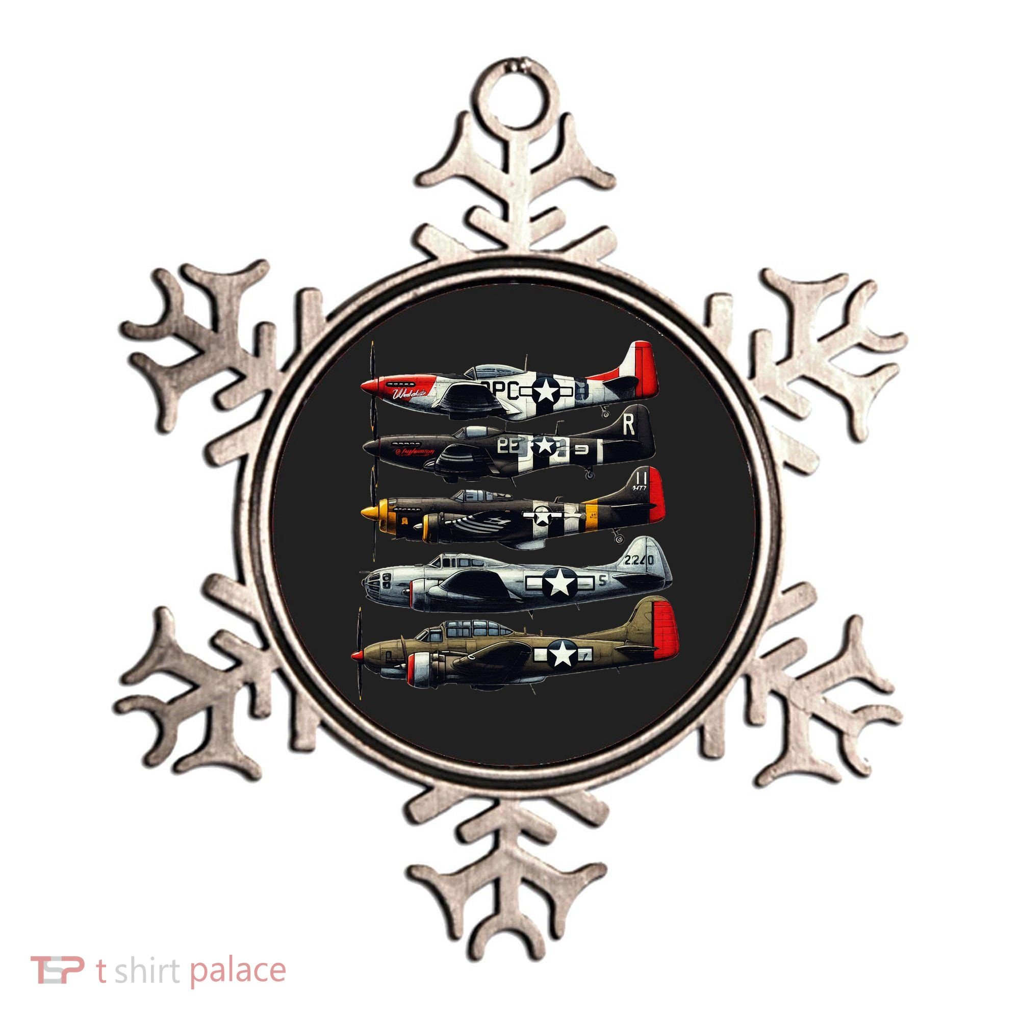 Ww2 Warplanes B 17 P51 Mustang F4u Corsair P40 Warhawk Ornament