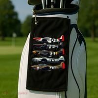 Ww2 Warplanes B 17 P51 Mustang F4u Corsair P40 Warhawk Golf Towel thumb 2