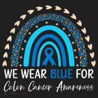 We Wear Blue For Colon Cancer Awareness Women's Sweatshirt thumb 2