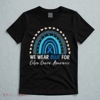 We Wear Blue For Colon Cancer Awareness T-Shirt thumb 5