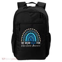 We Wear Blue For Colon Cancer Awareness Backpack thumb 0