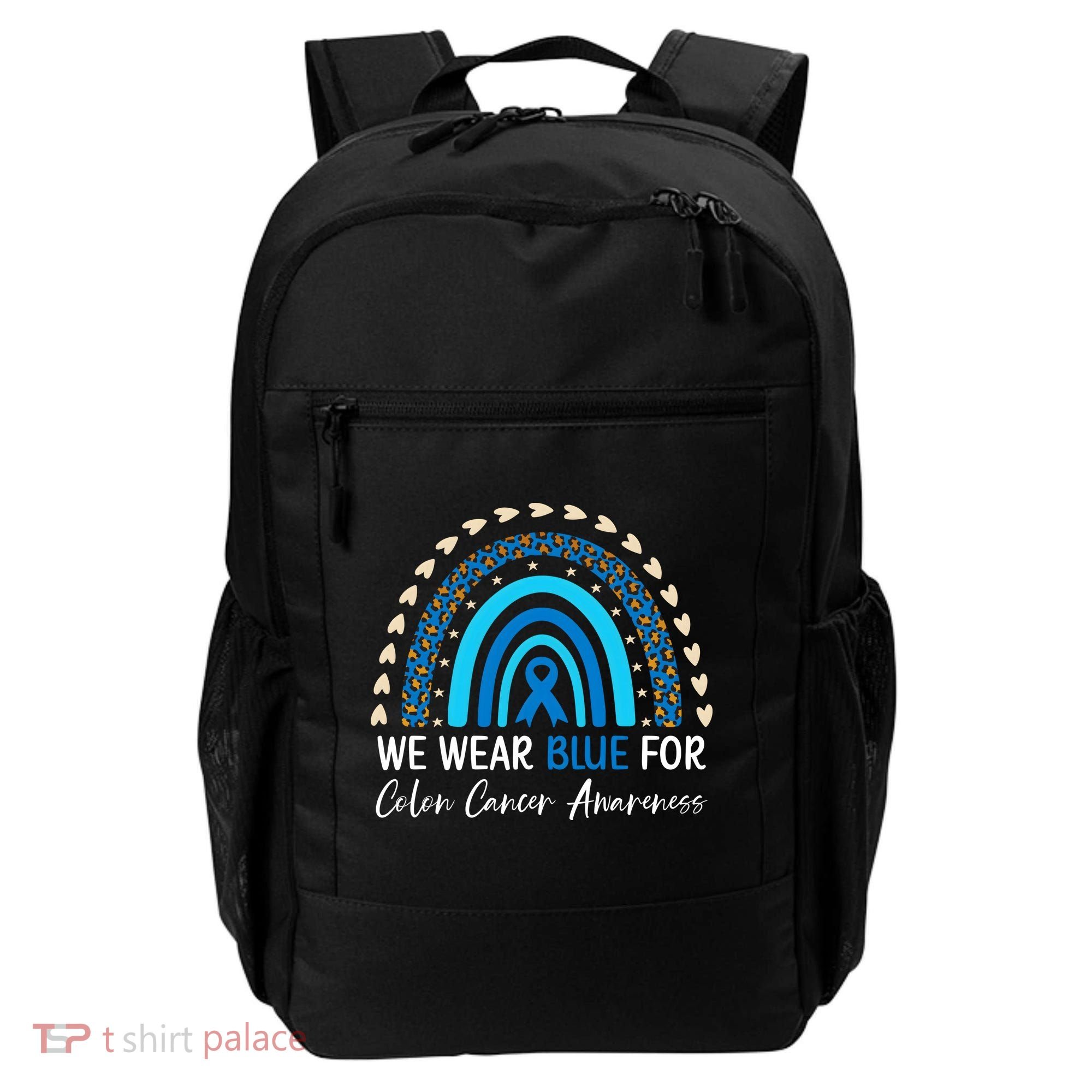 We Wear Blue For Colon Cancer Awareness Backpack