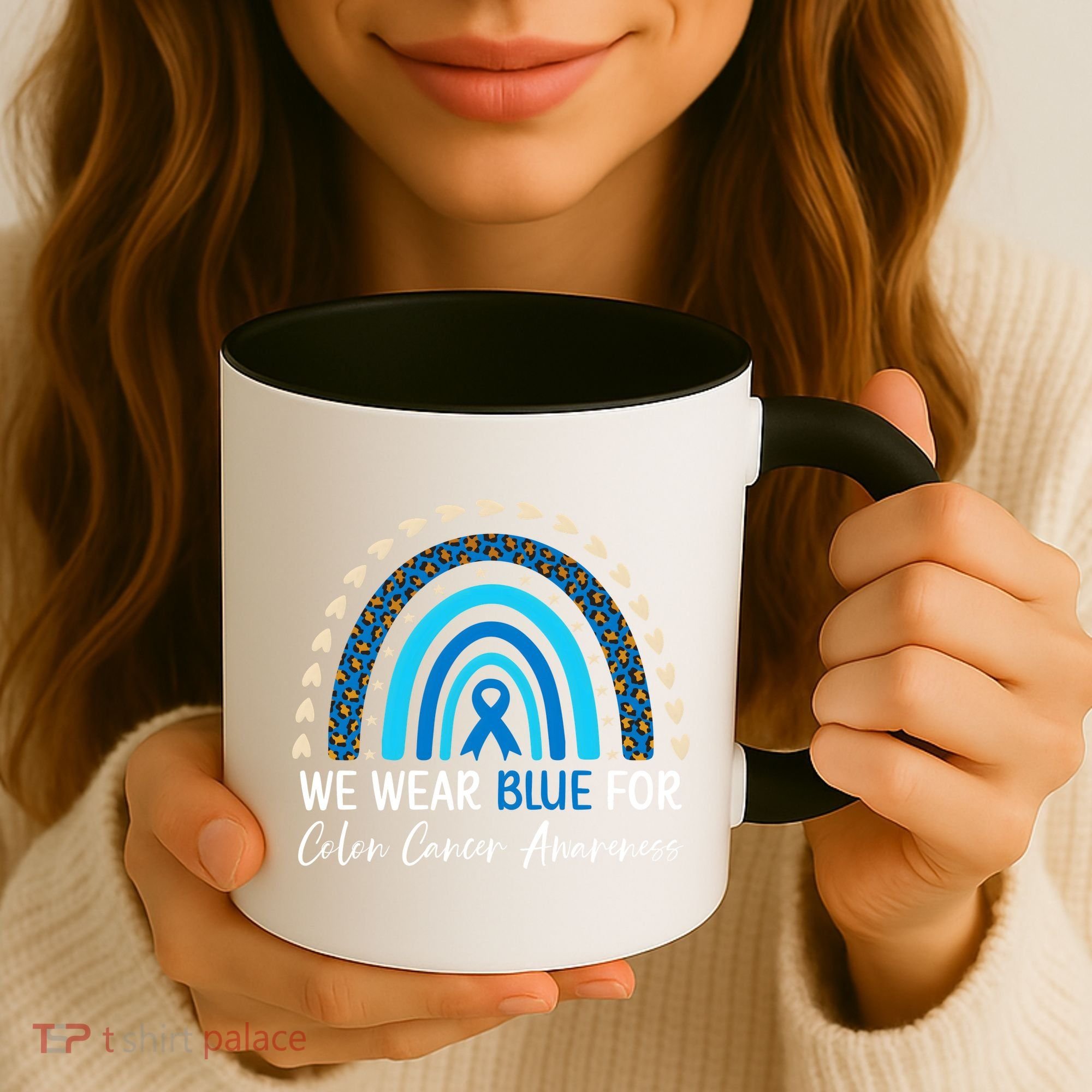 We Wear Blue For Colon Cancer Awareness Coffee Mug