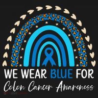We Wear Blue For Colon Cancer Awareness Women's Hoodie thumb 2