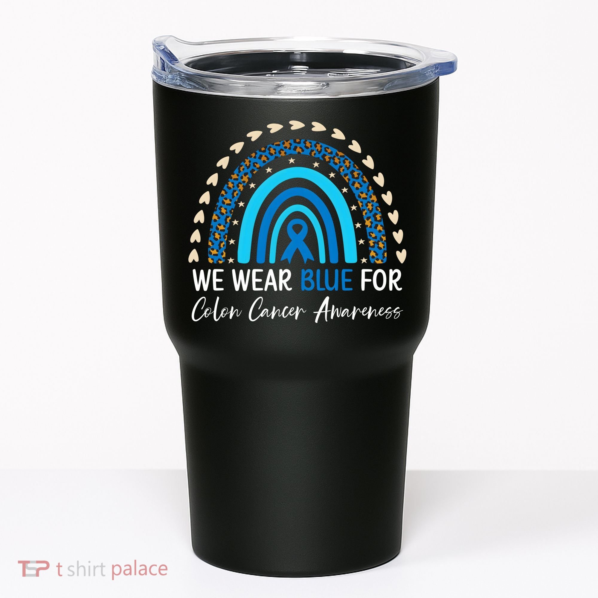 We Wear Blue For Colon Cancer Awareness Tumbler
