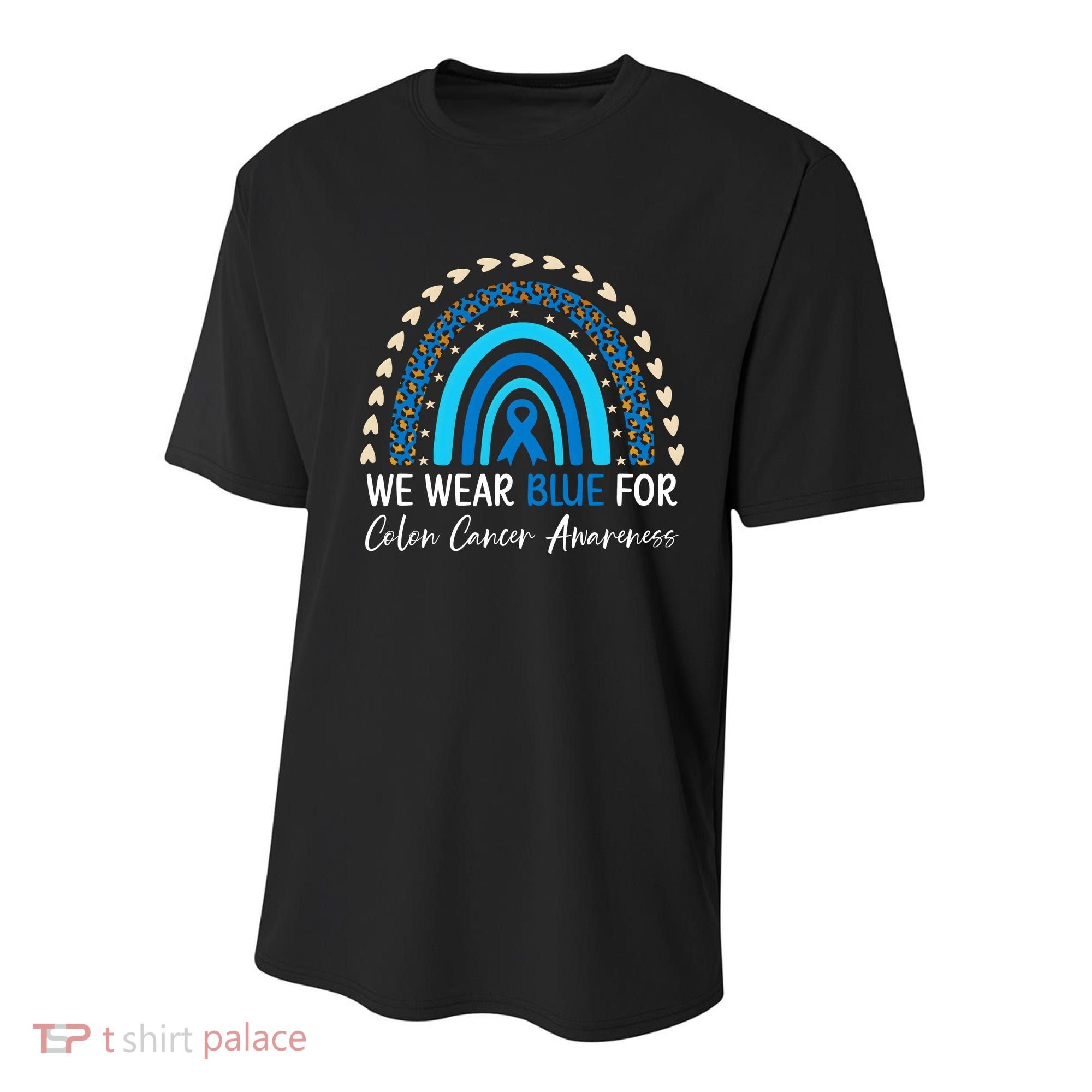 We Wear Blue For Colon Cancer Awareness Youth Performance Sprint T-Shirt