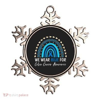 We Wear Blue For Colon Cancer Awareness Ornament