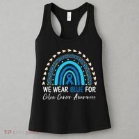 We Wear Blue For Colon Cancer Awareness Women's Tank Top thumb 3