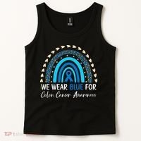 We Wear Blue For Colon Cancer Awareness Tank Top thumb 2