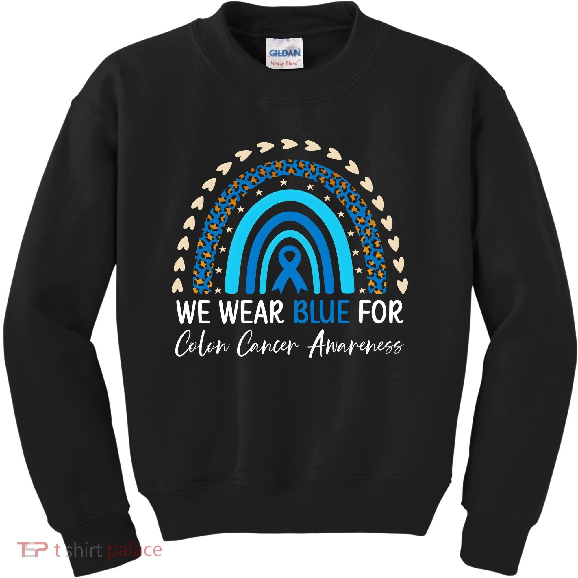 We Wear Blue For Colon Cancer Awareness Kids Sweatshirt