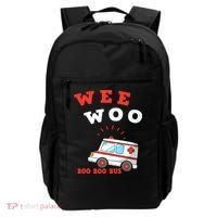 Wee Woo Boo Boo Bus Ambulance Funny EMS EMT Paramedic Gift Backpack thumb 0
