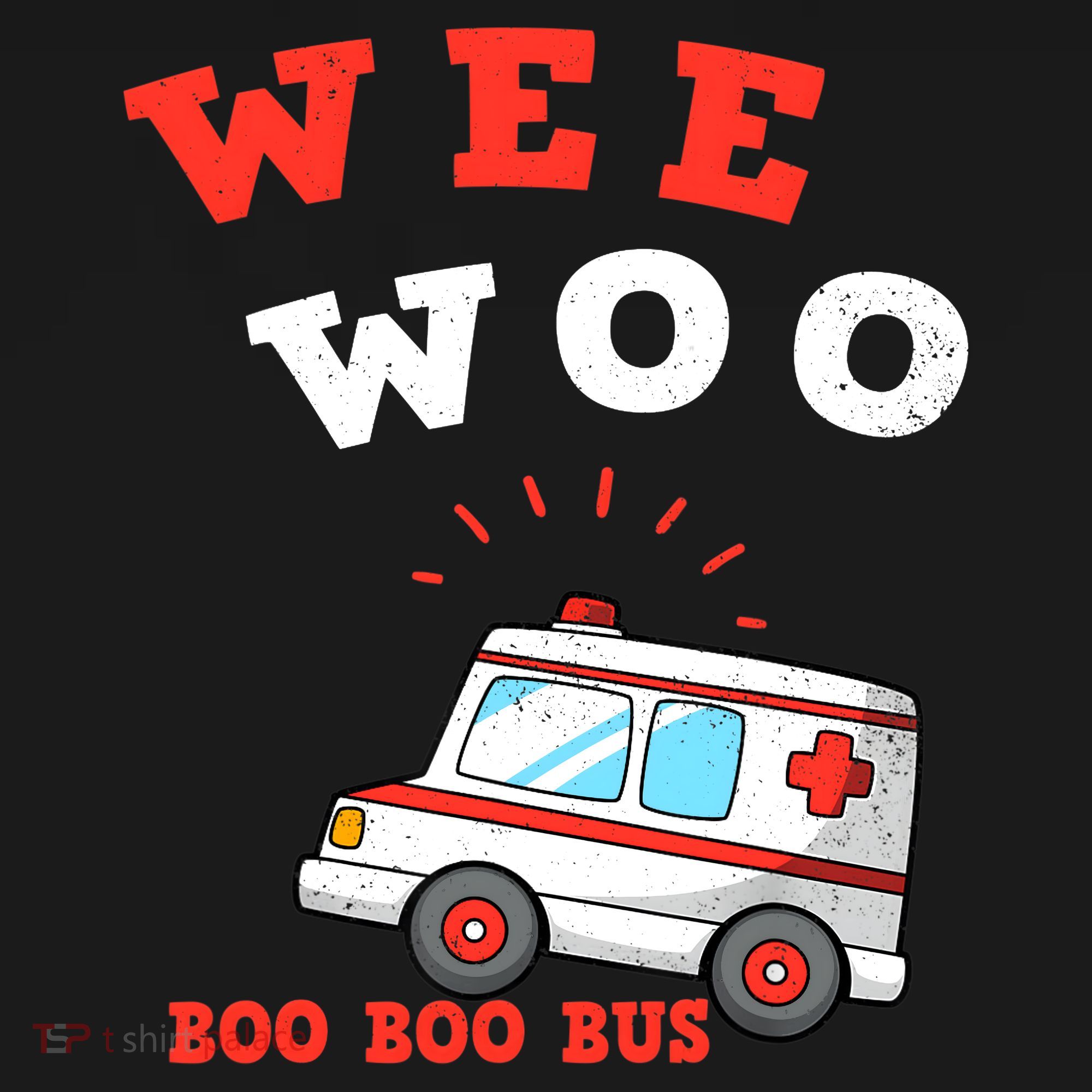 Wee Woo Boo Boo Bus Ambulance Funny EMS EMT Paramedic Gift Mousepad