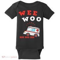 Wee Woo Boo Boo Bus Ambulance Funny EMS EMT Paramedic Gift Baby Bodysuit thumb 0