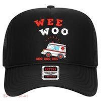 Wee Woo Boo Boo Bus Ambulance Funny EMS EMT Paramedic Gift Hat thumb 0