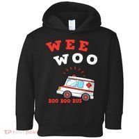 Wee Woo Boo Boo Bus Ambulance Funny EMS EMT Paramedic Gift Toddler Hoodie thumb 0