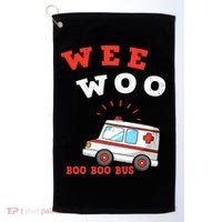 Wee Woo Boo Boo Bus Ambulance Funny EMS EMT Paramedic Gift Golf Towel thumb 0