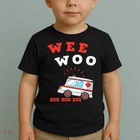 Wee Woo Boo Boo Bus Ambulance Funny EMS EMT Paramedic Gift Toddler T-Shirt thumb 2