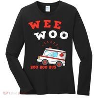Wee Woo Boo Boo Bus Ambulance Funny EMS EMT Paramedic Gift Women's Long Sleeve Shirt thumb 0