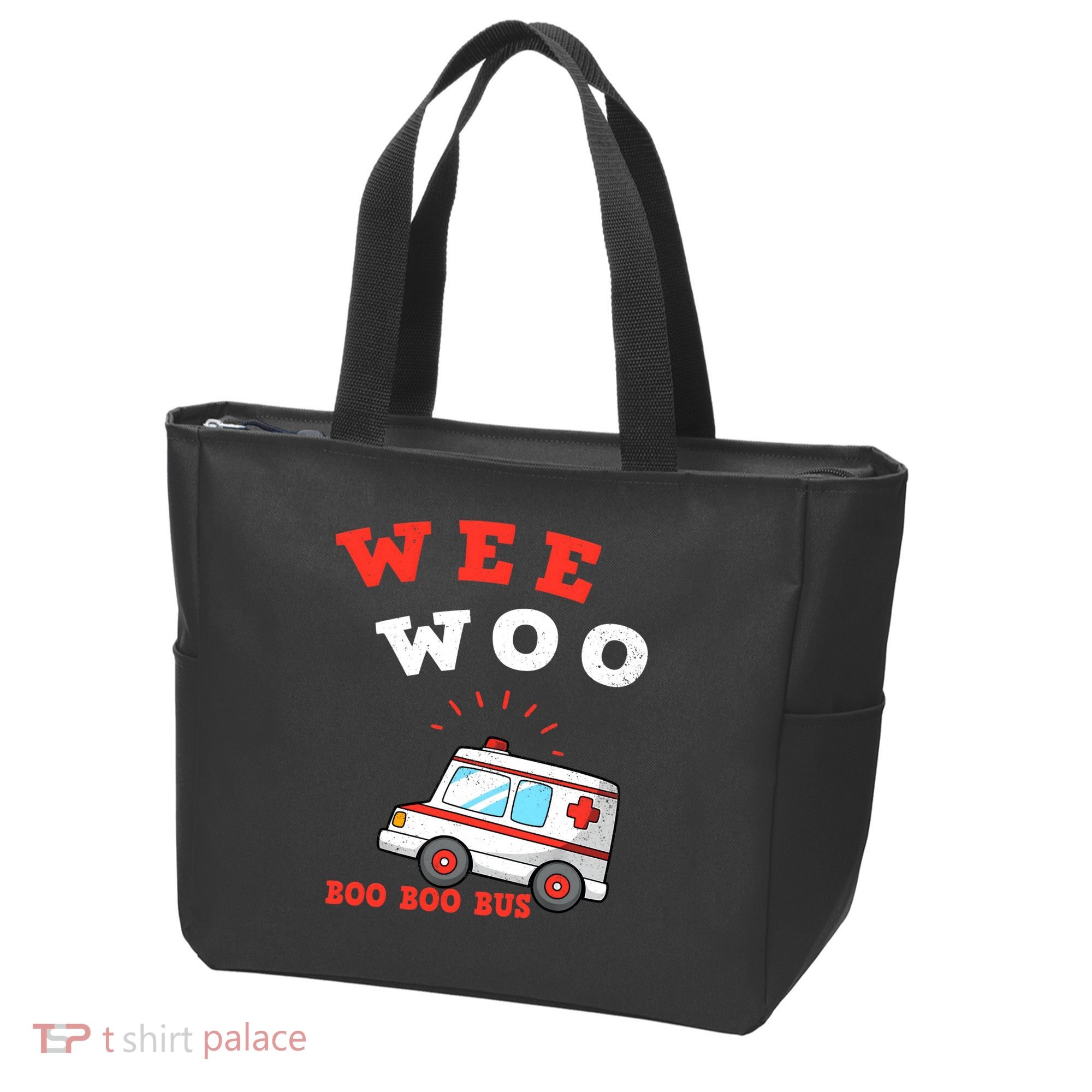 Wee Woo Boo Boo Bus Ambulance Funny EMS EMT Paramedic Gift Tote Bag