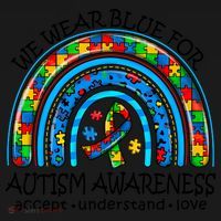 We Wear Blue For Autism Awareness Backpack thumb 2