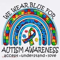 We Wear Blue For Autism Awareness Beanie thumb 2