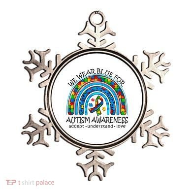 We Wear Blue For Autism Awareness Ornament