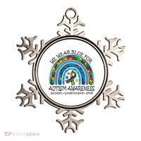 We Wear Blue For Autism Awareness Ornament thumb 0