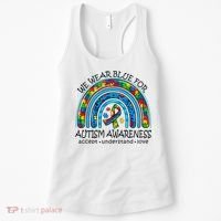 We Wear Blue For Autism Awareness Women's Tank Top thumb 0